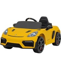 Pojazd Porsche 718 malowany na żółto