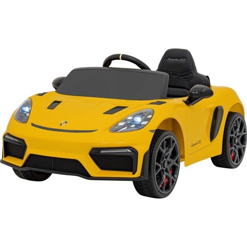 Pojazd elektryczny Porsche Spyder RS 718, żółty