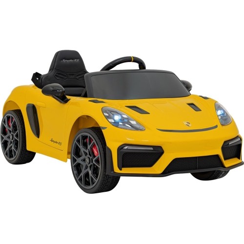 Pojazd Porsche 718 malowany na żółto