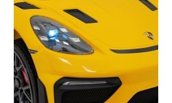 Pojazd Porsche 718 malowany na żółto