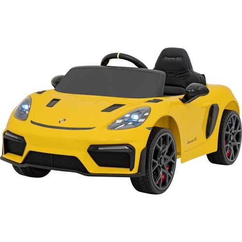 Pojazd elektryczny Porsche Spyder RS 718, żółty