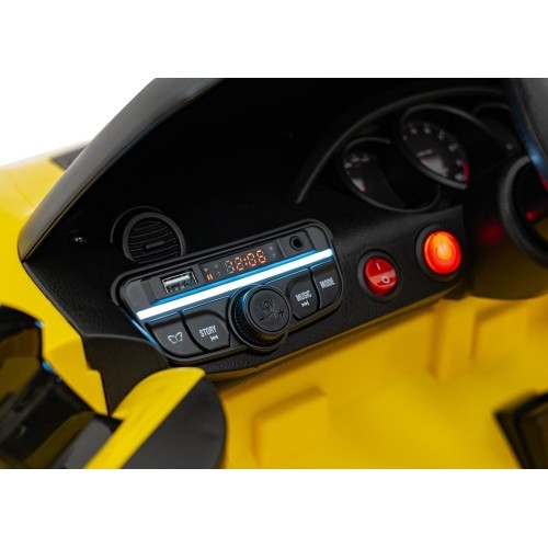 Pojazd elektryczny Porsche Spyder RS 718, żółty
