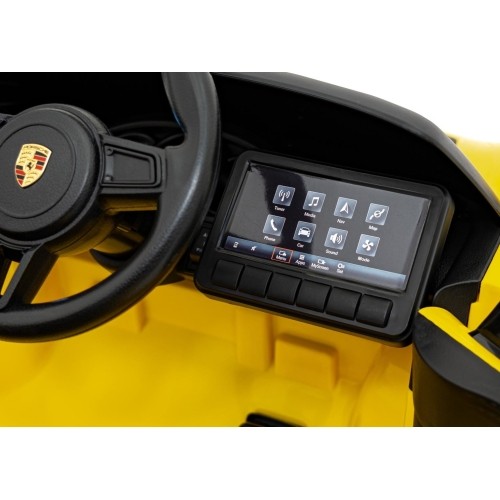 Pojazd elektryczny Porsche Spyder RS 718, żółty