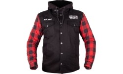 Kurtka motocyklowa W-TEC Black Heart Ruffster - Czarno-czerwony