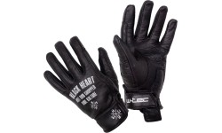 Skórzane letnie rękawice motocyklowe W-TEC Black Heart Darios - Czarny