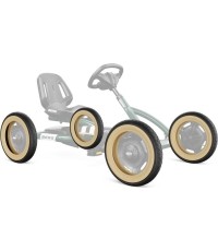 Opona 12.5x2.25-8 slick czarna/beżowa