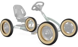 Opona 12.5x2.25-8 slick czarna/beżowa