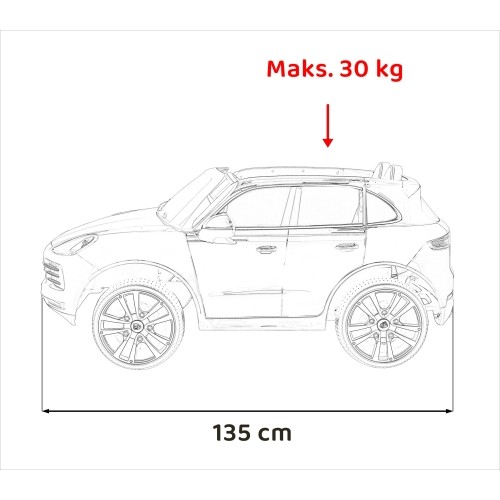 Pojazd Porsche Cayenne S Lakier biały