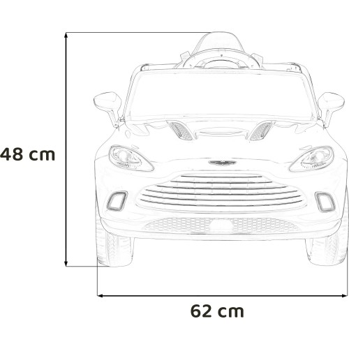 Aston Martin DBX pojazd czerwony