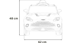Aston Martin DBX pojazd czerwony