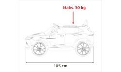 Aston Martin DBX pojazd czerwony