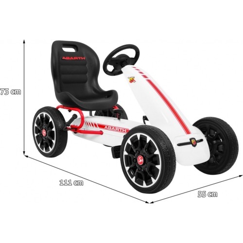 Gokart ABARTH biały
