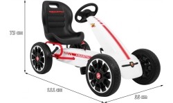 Gokart ABARTH biały
