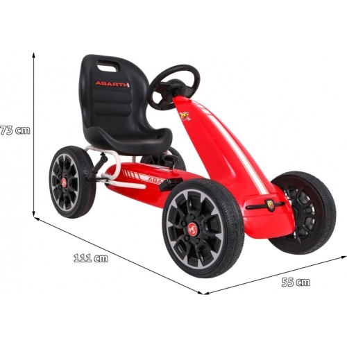 Gokart ABARTH czerwony