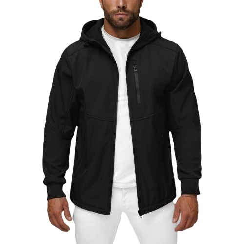 Kurtka softshell męska J.Style, czarna 27B6529-3