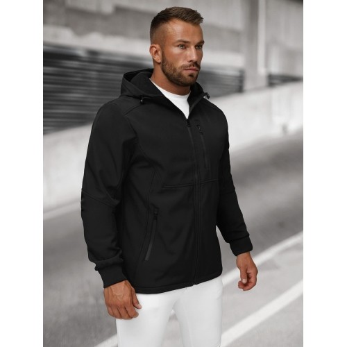 Kurtka softshell męska J.Style, czarna 27B6529-3