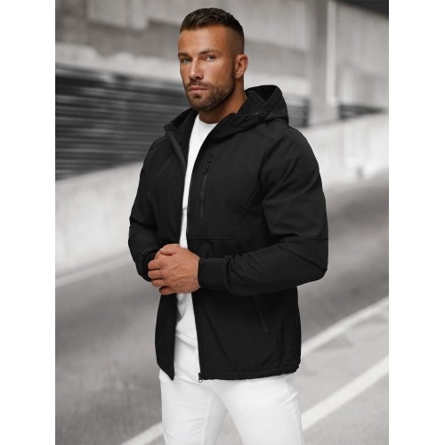 Kurtka softshell męska J.Style, czarna 27B6529-3
