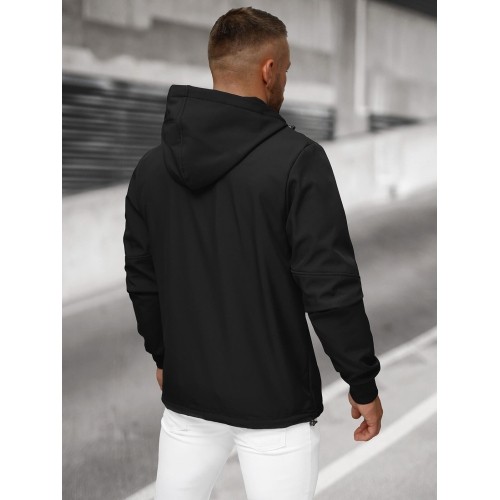 Kurtka softshell męska J.Style, czarna 27B6529-3