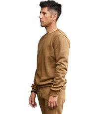 Bluza męska J.Style Fleece, brązowa 68B2001-158