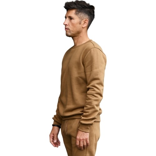Bluza męska J.Style Fleece, brązowa 68B2001-158