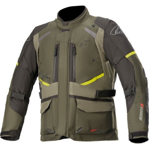 Kurtka motocyklowa Alpinestars Andes Drystar Green/Black/Fluo Yellow 2022 - Green/Black/Fluo Yellow