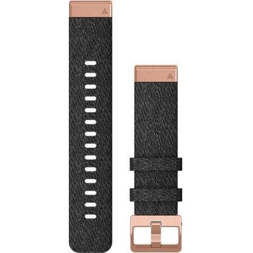 Nylonowy pasek do zegarka Garmin QuickFit 20 mm do zegarka fenix 6s - Black Rose_Gold