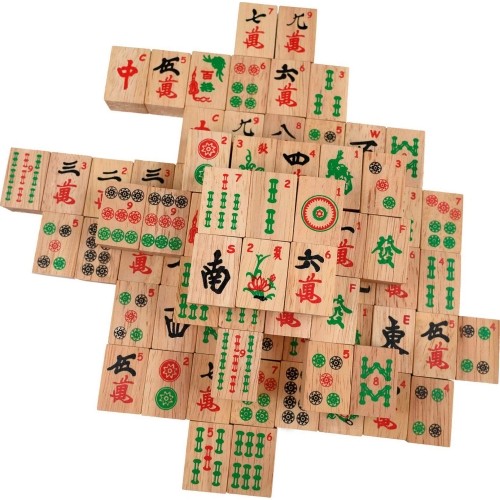 Philos Mah Jongg z cyframi arabskimi drewno