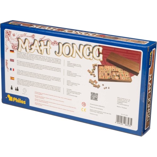 Philos Mah Jongg z cyframi arabskimi drewno