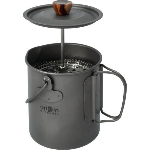 Zaparzacz French Press Origin Outdoors 3 w 1 „Titanium“