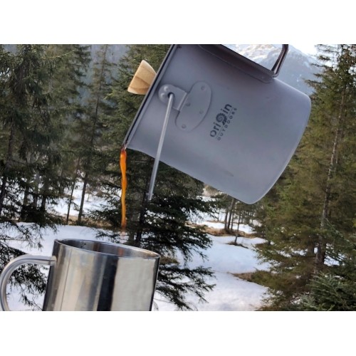 Zaparzacz French Press Origin Outdoors 3 w 1 „Titanium“