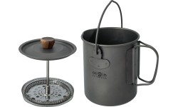 Zaparzacz French Press Origin Outdoors 3 w 1 „Titanium“
