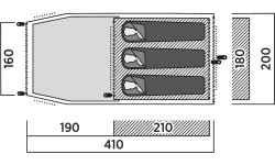 Namiot EasyCamp "Marbella 300