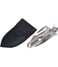 Składana łopata BasicNature ze stali nierdzewnej