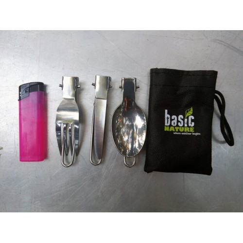 Zestaw sztućców BasicNature Bivouac "MiniTrek