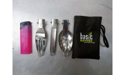 Zestaw sztućców BasicNature Bivouac "MiniTrek
