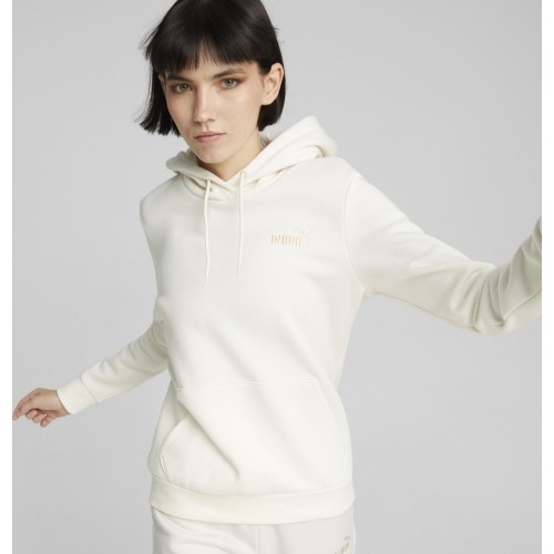 Damska bluza z kapturem Puma Ess+ Embroidery, biała 670004 99