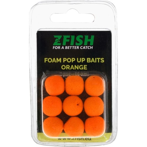 Zfish Foam Pop up przynęty pomarańczowe 15 mm