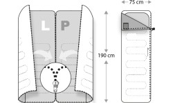 Śpiwór marzący o meteorze - Blue/gray