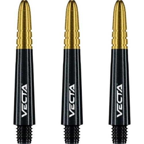 Wałki do rzutek Winmau Vecta Short - Czarny-Złoty
