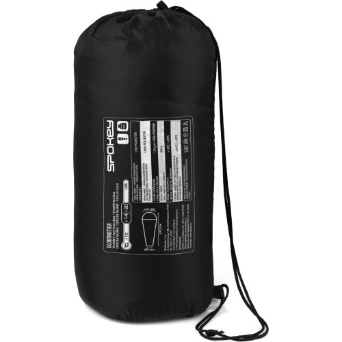 Śpiwór na wiosnę i lato 220 cm czarny Spokey GLOBTROTTER