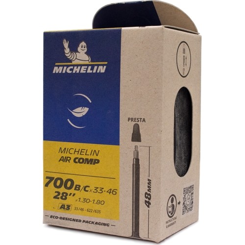 Dętka Michelin Air Comp A3 28" x 1.30"/1.75" (33/46-622/635) FV 48 mm