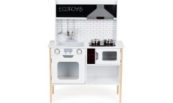 Drewniana kuchnia dla dzieci z dźwiękami i światłami ECOTOYS