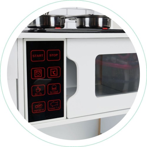 Drewniana kuchnia dla dzieci + dźwięki światełka ECOTOYS