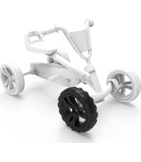 Koło 9x2 Cross - czarny/czarny przód prawy