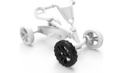 Koło 9x2 Cross - czarny/czarny przód prawy