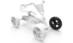 Koło 9x2 Cross - czarny/czarny przód lewy