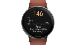 Polar Ignite 3 Tytanowy Inteligentny zegarek fitness ze skórzanym paskiem - Black/Bronze