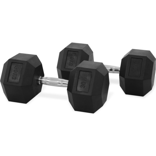 Hastingsowe hantle sześciokątne 30 kg, zestaw