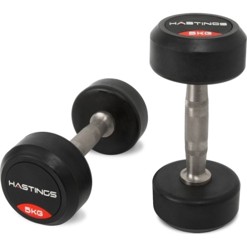 Hastings 5 kg profesjonalny zestaw hantli, uchwyt 32 mm