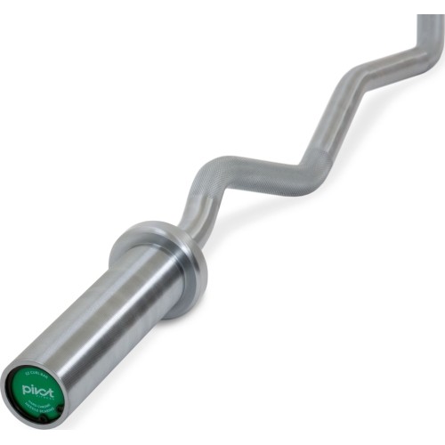 Pivot Fitness Professional Olympic EZ Curl Bar